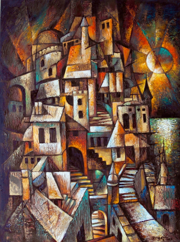 Multi-light City by artist Ping Irvin